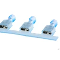 RS PRO Ultra-Fast Plus .250 Blue Insulated Female Spade Connector Crimp 6.35 x 0.81 mm Tab Size 16 AWG to 14 3-520406-2