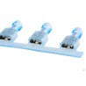 RS PRO Ultra-Fast Plus .250 Blue Insulated Female Spade Connector Crimp 6.35 x 0.81 mm Tab Size 16 AWG to 14 3-520406-2