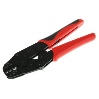 RS PRO Hand Crimp Tool for Tubular Cable Lug 4-10 mm2 / AWG 12-8, Adjustable Ratchet, 200mm Length 683-1601