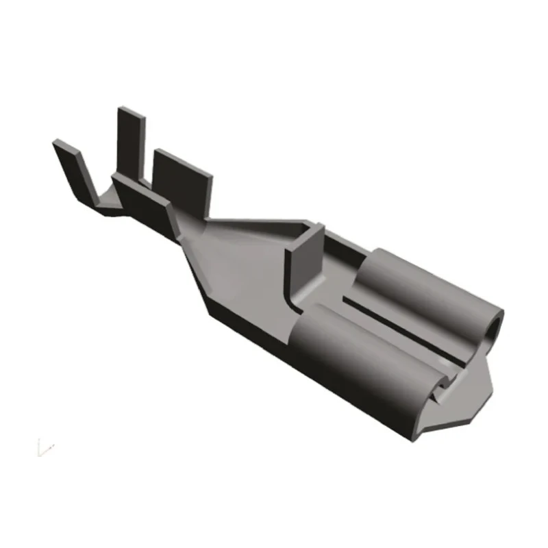 TE Connectivity Positive Lock .250 Mk II Black Uninsulated Female Spade Connector Crimp 6.35 x 0.81 mm 170328-1