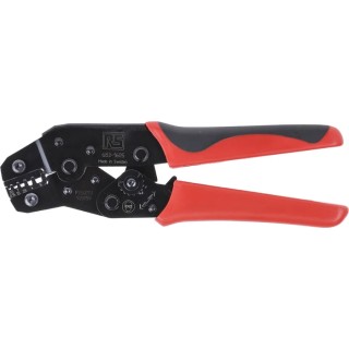 RS PRO Hand Crimp Tool for Wire End Sleeves, 0.5-6 mm², 198mm Length, Ratchet Mechanism 683-1605