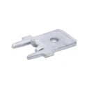 TE Connectivity FASTON .250 Black Uninsulated Male Spade Connector Solder Termination 6.35 x 0.84 mm Tab Size 63849-1