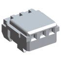 TE Connectivity 3-Way IDC Connector Female for Cable, 1 Row 353293-3