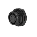 RS PRO Industrial Circular Connector Socket 3 Contacts Front Mount Threaded IP68 500V 10A Polyamide 66 144-4166