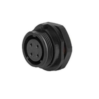 RS PRO Industrial Circular Connector Socket 3 Contacts Front Mount Threaded IP68 500V 10A Polyamide 66 144-4166