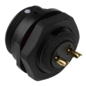 RS PRO Circular Connector 2 Contacts Front Mount Socket Male IP68 500V 10A 17 mm 144-4172