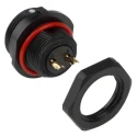 RS PRO Circular Connector 2 Contacts Front Mount Socket Male IP68 500V 10A 17 mm 144-4172