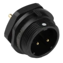 RS PRO Industrial Circular Connector 9 Contacts Front Mount Socket Male IP68 400V 5A 144-4177