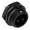 RS PRO Industrial Circular Connector 9 Contacts Front Mount Socket Male IP68 400V 5A 144-4177