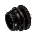 RS PRO Circular Connector 5 Contacts Front Mount Standard Size Socket Male IP68 500V 5A 144-4175