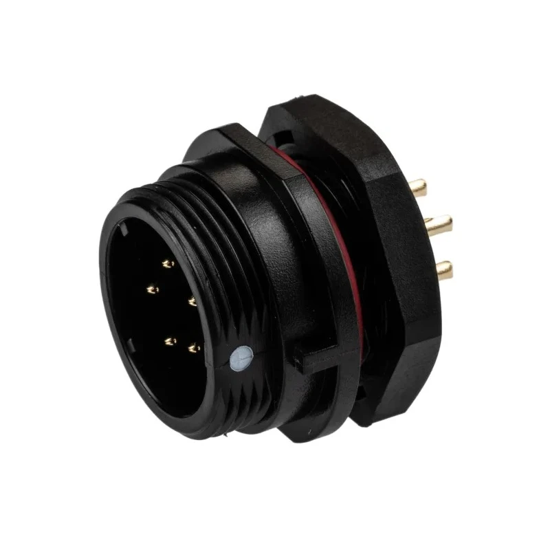 RS PRO Circular Connector 5 Contacts Front Mount Standard Size Socket Male IP68 500V 5A 144-4175