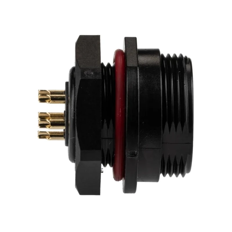 RS PRO Circular Connector 5 Contacts Front Mount Standard Size Socket Male IP68 500V 5A 144-4175