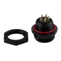 RS PRO Circular Connector 5 Contacts Front Mount Standard Size Socket Male IP68 500V 5A 144-4175