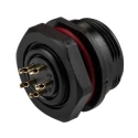 RS PRO Circular Connector 5 Contacts Front Mount Standard Size Socket Male IP68 500V 5A 144-4175