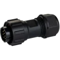 RS PRO Industrial Circular Connector Cable Plug 10 Contacts Male Threaded IP68 400V 5A 144-4192