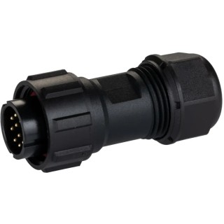 RS PRO Industrial Circular Connector Cable Plug 10 Contacts Male Threaded IP68 400V 5A 144-4192