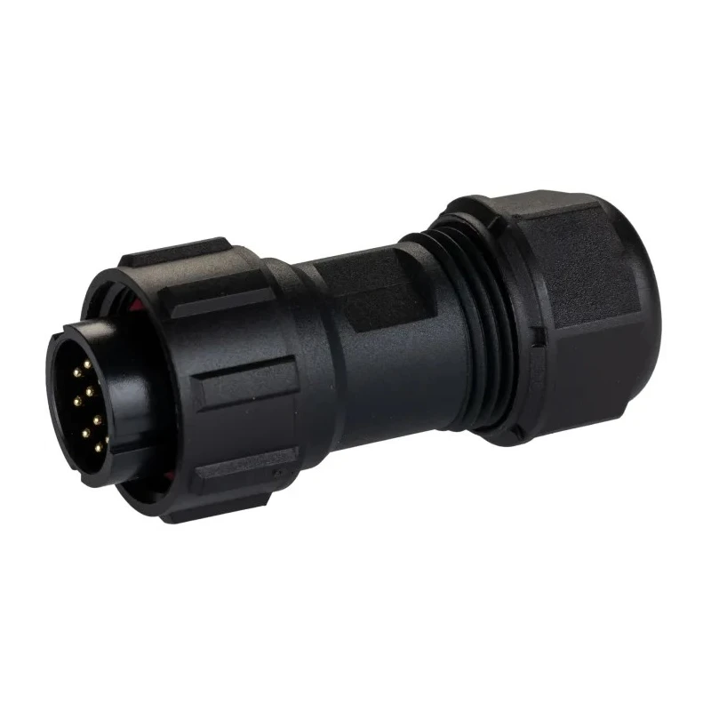 RS PRO Industrial Circular Connector Cable Plug 10 Contacts Male Threaded IP68 400V 5A 144-4192