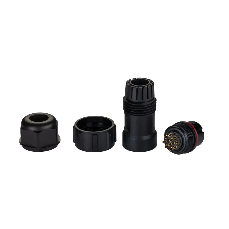 RS PRO Industrial Circular Connector Cable Plug 10 Contacts Male Threaded IP68 400V 5A 144-4192