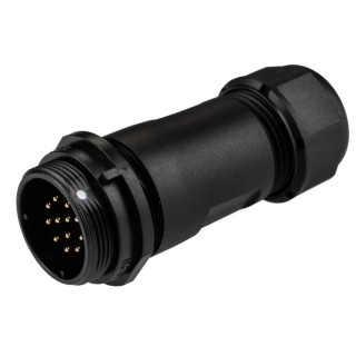 RS PRO Circular Connector Cable Socket Male 12 Contacts Threaded Mating IP68 400V 5A 21 mm Shell Size 144-4198