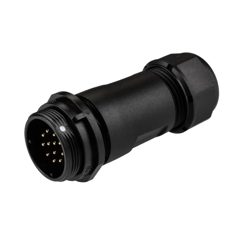 RS PRO Circular Connector Cable Socket Male 12 Contacts Threaded Mating IP68 400V 5A 21 mm Shell Size 144-4198