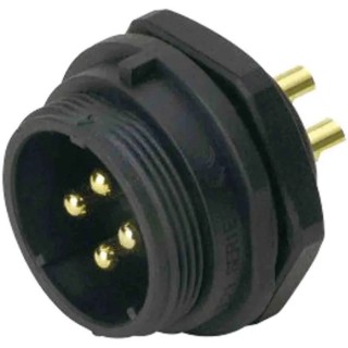 RS PRO Circular Connector 7 Contacts Front Mount Threaded Socket Male IP68 500V 15A 144-4202