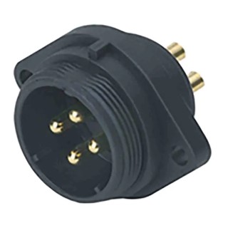 RS PRO Circular Connector 7 Contacts Flange Socket Male IP68 500V 15A 21 mm Shell Size 144-4208