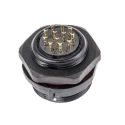 RS PRO Circular Connector 12 Contacts Front Mount Socket Male IP68 Rated 400V 5A Standard Size 21 mm Shell Diameter 144-4204
