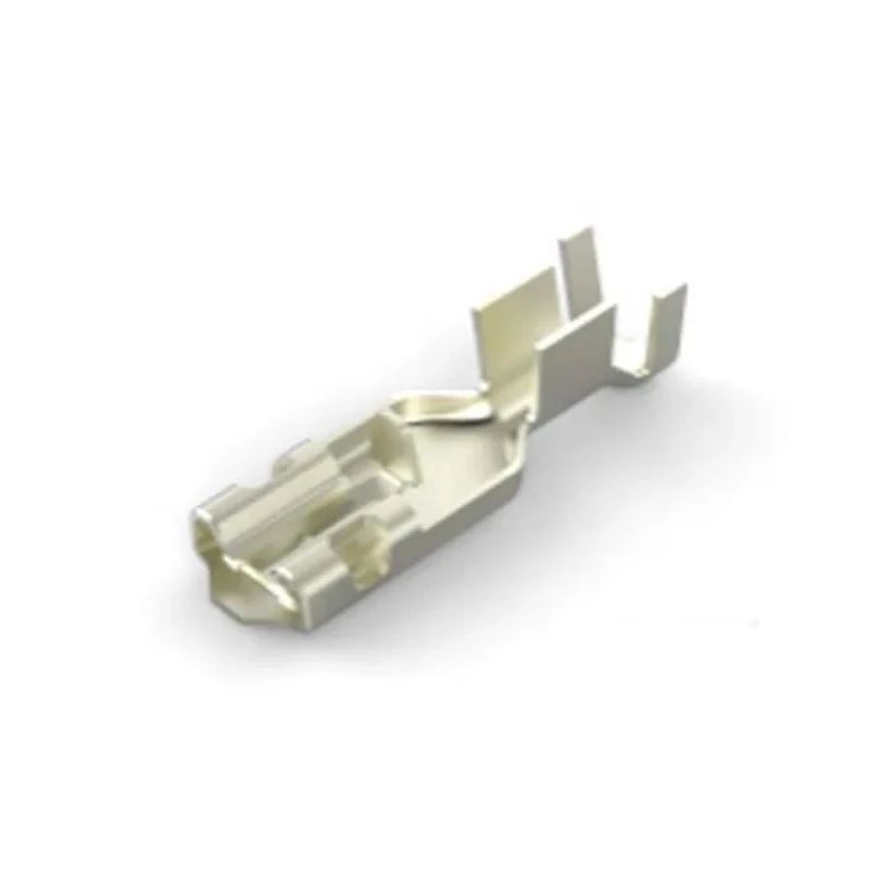 TE Connectivity Positive Lock 0.250 Silver Uninsulated Female Spade Connector, Crimp, 6.43 (W) x 0.84 mm Tab Size 2825084-1