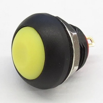 RS PRO Push Button Switch On-Off Panel Mount 13.6 mm Cutout SPST Yellow LED IP67 50 V dc 144-4228