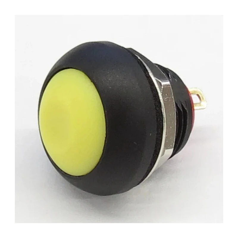 RS PRO Push Button Switch On-Off Panel Mount 13.6 mm Cutout SPST Yellow LED IP67 50 V dc 144-4228