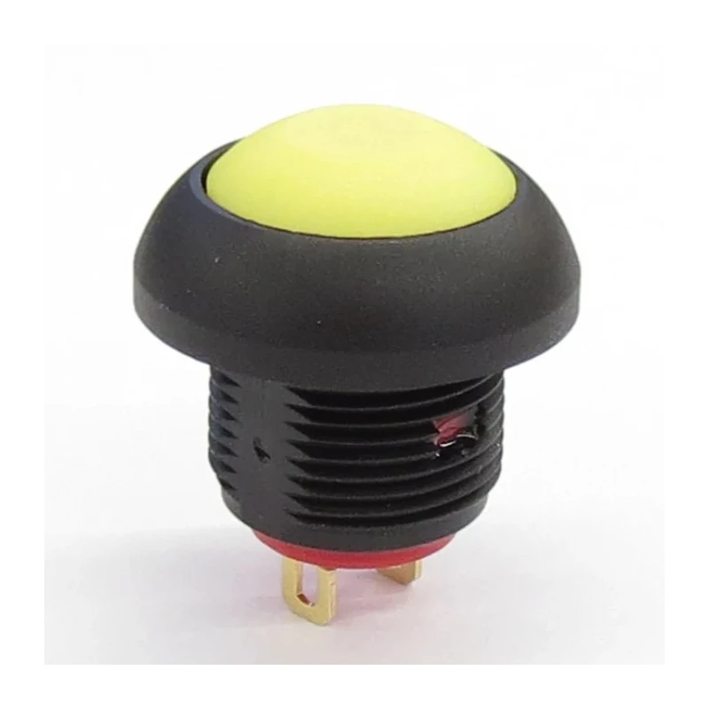 RS PRO Push Button Switch On-Off Panel Mount 13.6 mm Cutout SPST Yellow LED IP67 50 V dc 144-4228