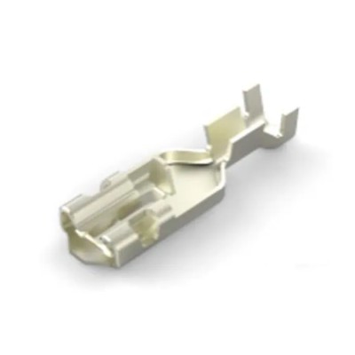 TE Connectivity Positive Lock 0.250 Silver Uninsulated Female Spade Connector, Crimp Termination, 6.43 (W) x 0.84 2238104-1