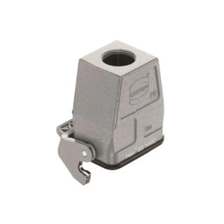 HARTING Heavy Duty Power Connector Hood Die Cast Aluminium IP65 Top Cable Entry M25 x 1.5 Thread 1 Lever Series 19302060756