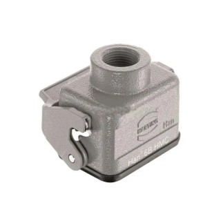 HARTING Heavy Duty Power Connector Hood Series 1930 Die Cast Aluminium IP65 1 Lever 19302061750