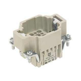 HARTING Heavy Duty Power Connector Insert 10A Han DD HMC Series Male 24 Contacts 09162243001