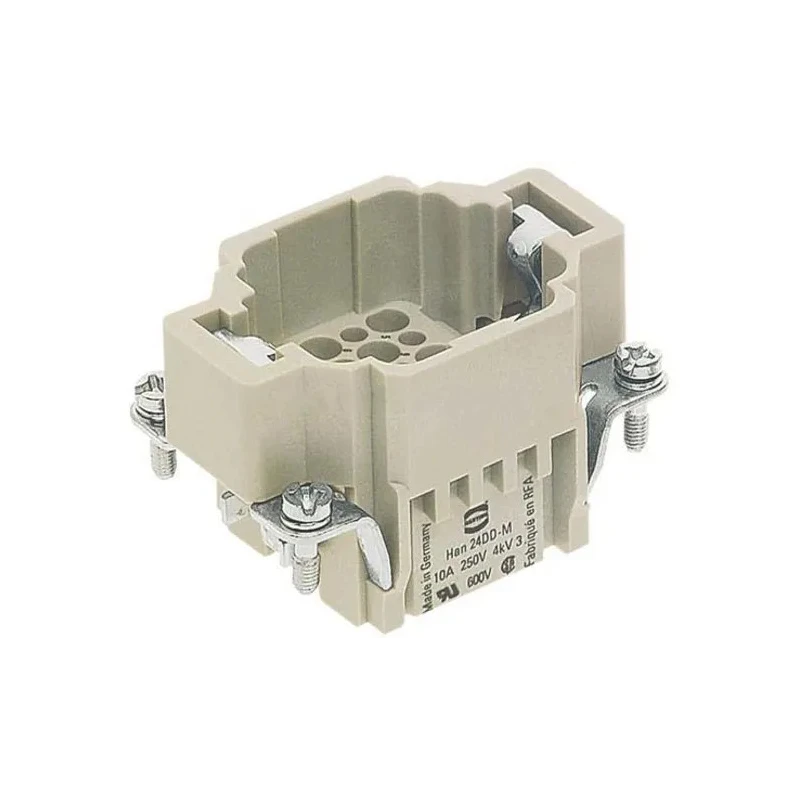 HARTING Heavy Duty Power Connector Insert 10A Han DD HMC Series Male 24 Contacts 09162243001