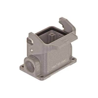 HARTING Heavy Duty Power Connector Hood 1 Lever Die Cast Aluminium IP65 Side Cable Entry Thread Size M20 x 1.5 19302061250