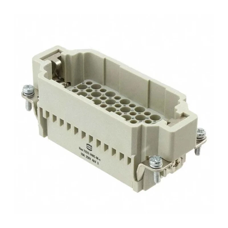 HARTING Heavy Duty Power Connector Insert 10A 250V Han DD HMC Series Male 72 Contacts 09162723001