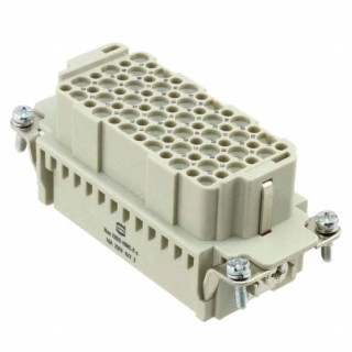 HARTING Heavy Duty Power Connector Insert, Female, 72 Contacts, 10A, 250V, Han DD HMC Series 09162723101