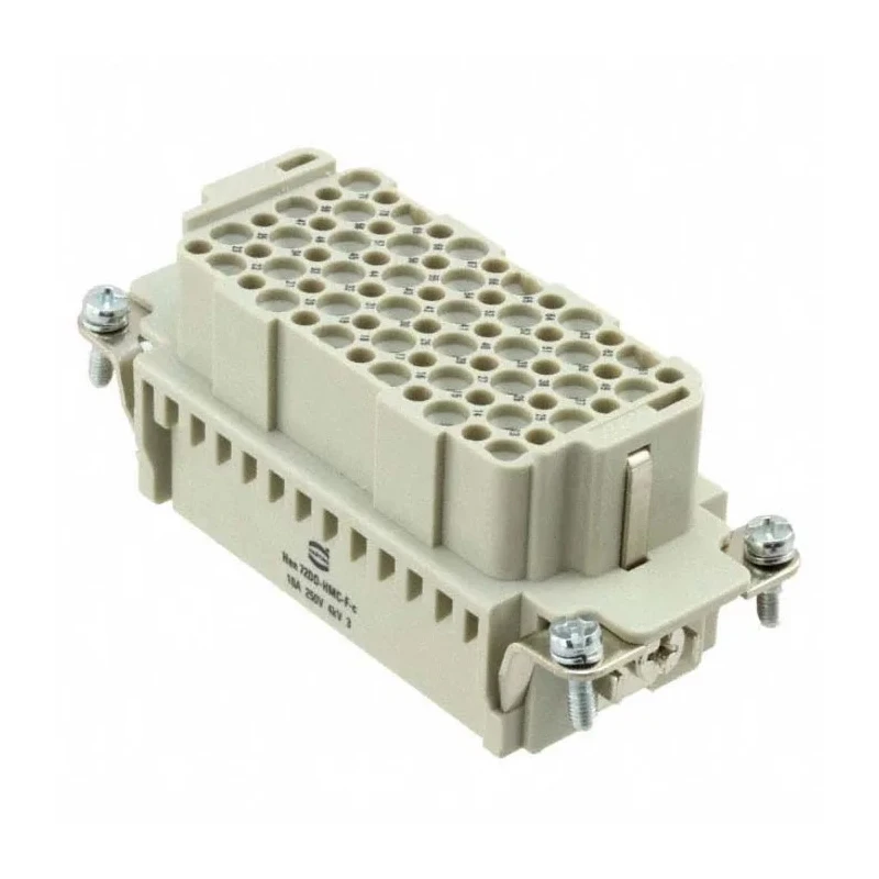 HARTING Heavy Duty Power Connector Insert, Female, 72 Contacts, 10A, 250V, Han DD HMC Series 09162723101