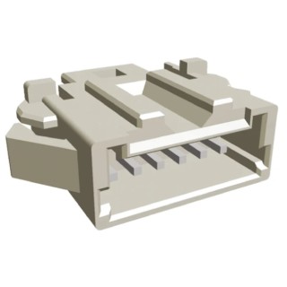 TE Connectivity AMP Mini CT Male Connector Housing 1.5 mm Pitch 6 Way 1 Row Straight 292215-6