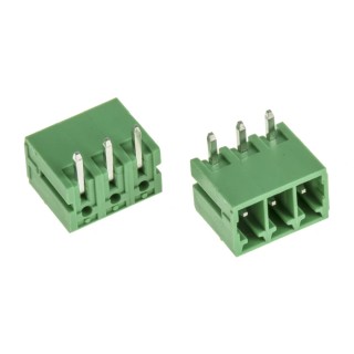 RS PRO Pluggable Terminal Block 3-Contact 3.5 mm Pitch 1 Row Screw Connection 8A 300V 144-4106