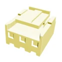 TE Connectivity Economy Power Male Connector Housing 3.96 mm Pitch 3 Way 1 Row Straight 1-1123722-3