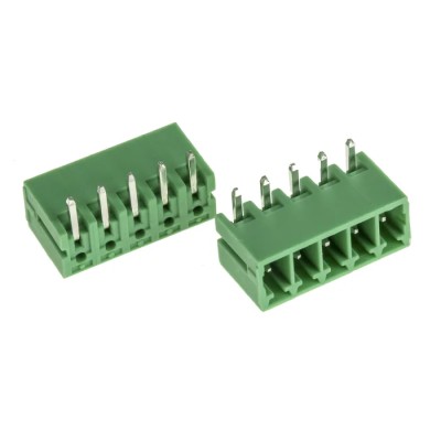 RS PRO Pluggable Terminal Block, 5-Contact, 3.5 mm Pitch, 1 Row, 300V, Screw Connection, Polyamide 66 Housing 144-4109