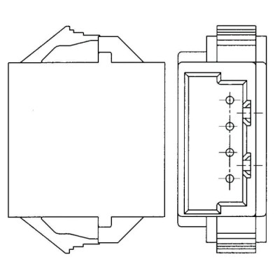 TE Connectivity AMP CT Male Connector Housing, 10 Way, 1 Row, 2 mm Pitch, Nylon Panel Mount 1-292254-0
