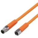 ifm electronic Sensor Actuator Cable Female 4 way M8 to Male 4 way M8, Polyvinyl Chloride Jacket, 1 m EVT180