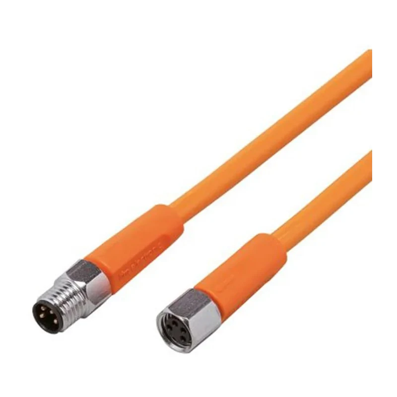 ifm electronic Sensor Actuator Cable Female 4 way M8 to Male 4 way M8, Polyvinyl Chloride Jacket, 1 m EVT180