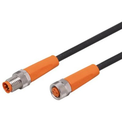 ifm electronic Sensor Actuator Cable Female 4 way M8 to Male 4 way M8, Polyurethane Jacket, 2 m EVC313