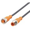 ifm electronic Sensor Actuator Cable Female 4 way M12 to Male 4 way M12, 5 m EVC720