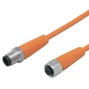 ifm electronic Female 4 Way M12 to Male 4 Way M12 Sensor Actuator Cable 5 m EVT044